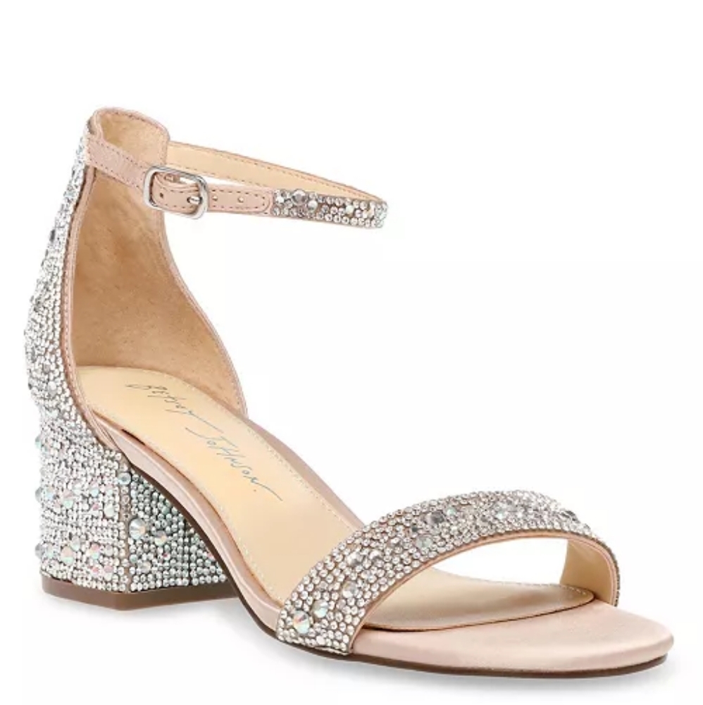 BLUE BY BETSEY JOHNSON Betsey Johnson Women's Mari Block Heel Evening Sandal